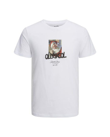 Jack Jones White Cotton T-Shirt