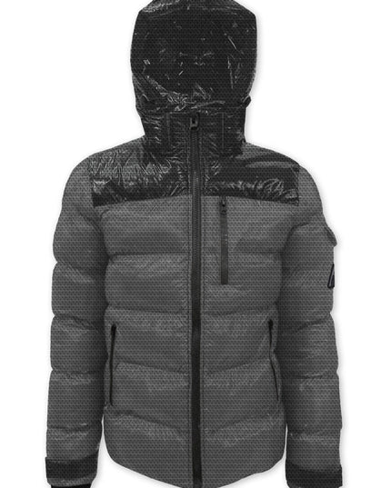 Jacquard Quilted Puffer Jacket