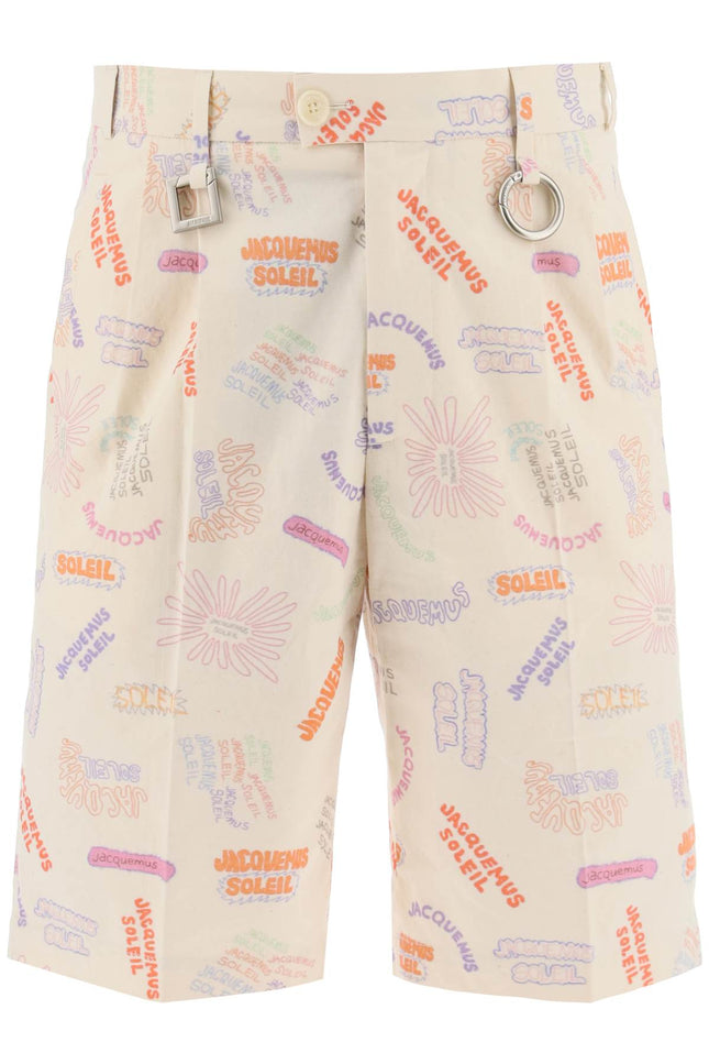 Jacquemus all-over logo lettering shorts - Mixed colours-clothing-Jacquemus-Urbanheer