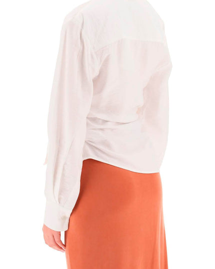 Jacquemus 'la chemise bahia' draped blouse