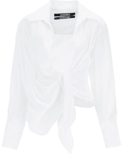 Jacquemus 'la chemise bahia' draped blouse