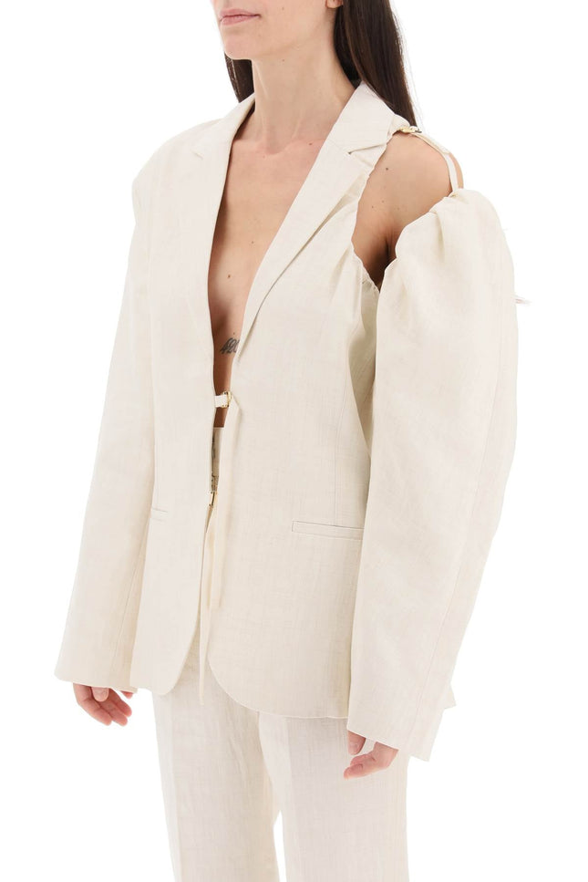 Jacquemus 'la veste galliga' single-breasted blazer - White