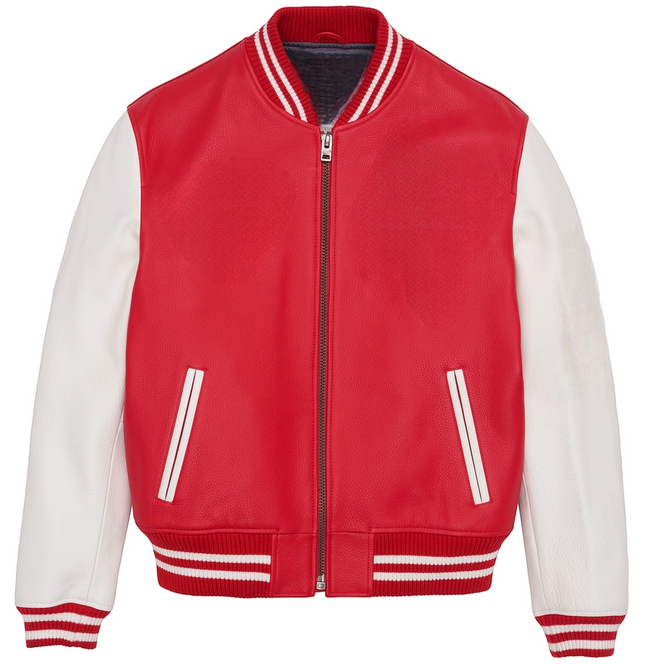 Jasper-Leather Varsity Jacket