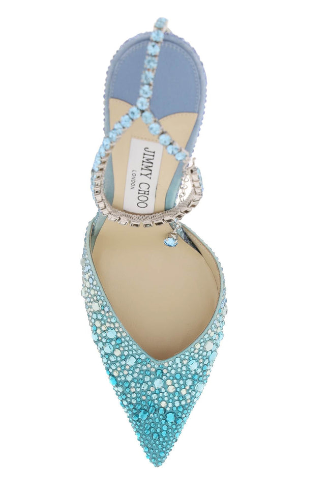 Jimmy choo crystals 'saeda 100' pumps-women > shoes > pumps-Jimmy Choo-39-Light blue-Urbanheer