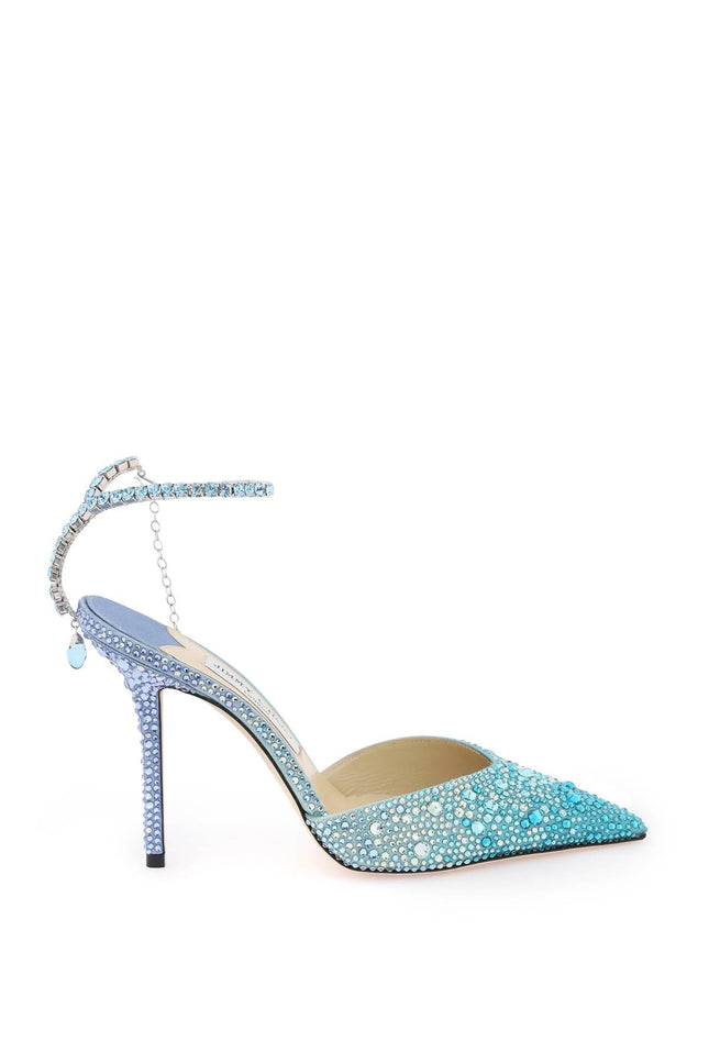 Jimmy choo crystals 'saeda 100' pumps-women > shoes > pumps-Jimmy Choo-39-Light blue-Urbanheer
