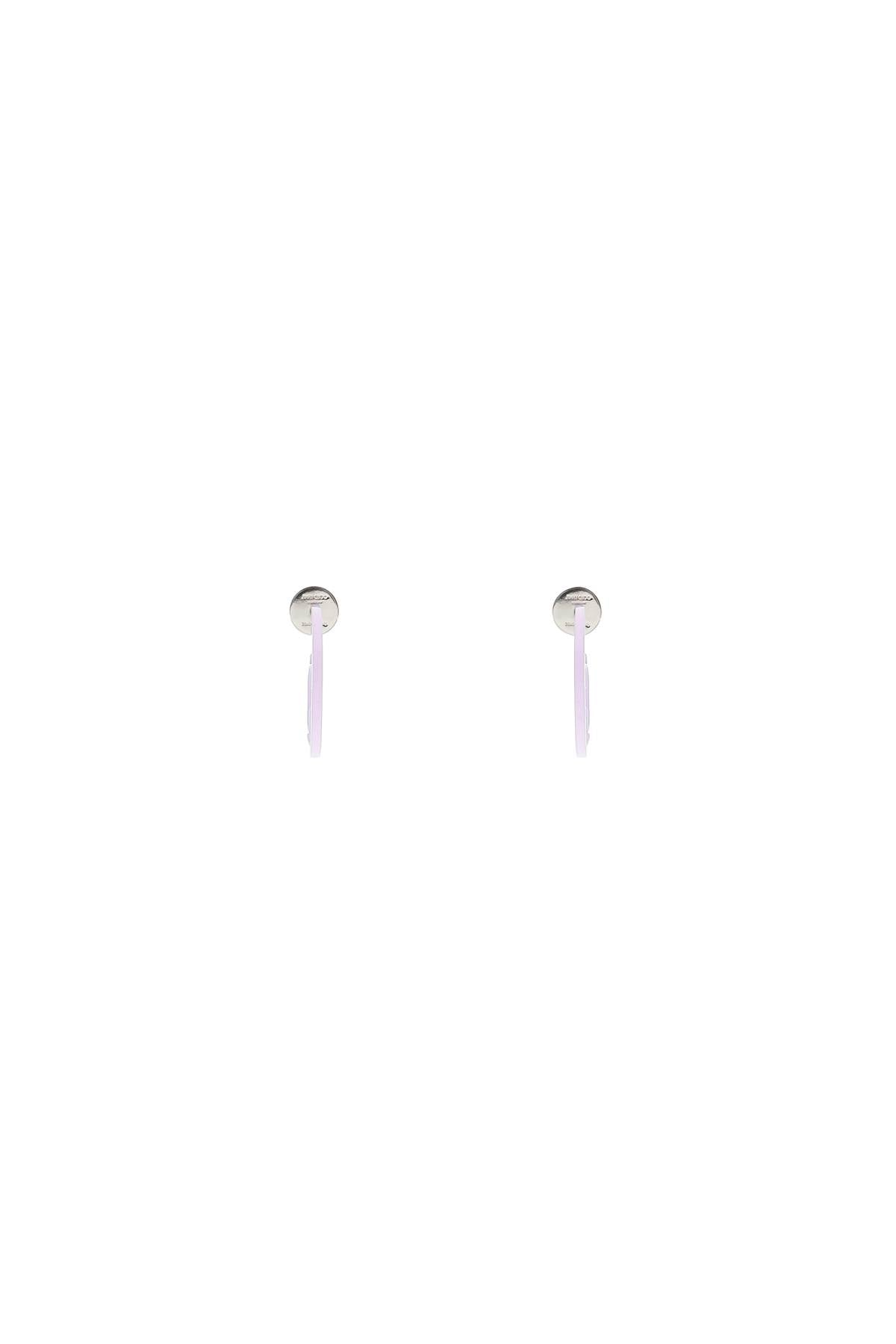 Jimmy choo 'jc monogram hoops' earrings-women > accessories > jewellery > earrings-Jimmy Choo-os-Purple-Urbanheer