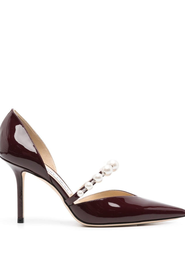 Jimmy Choo With Heel Bordeaux