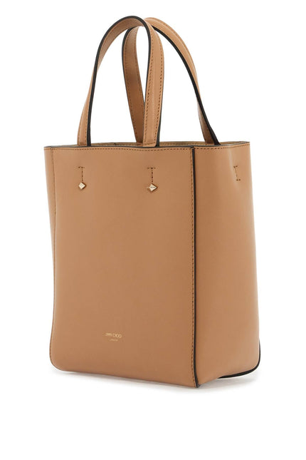 Jimmy Choo smooth leather lenny n/s tote bag. - Beige