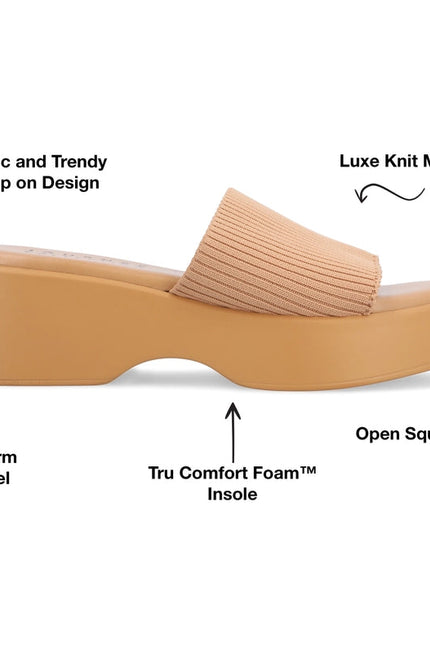 Journee Collection Women's Tru Comfort Foam™ Emani Sandal Tan