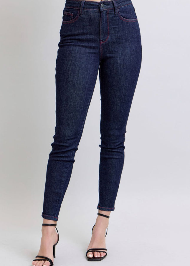 Judy Blue Full Size Heart Shaped Back Pockets Skinny Jeans