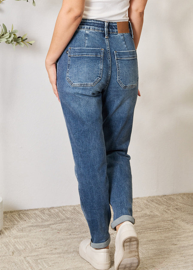 Judy Blue Full Size High Waist Drawstring Denim Jeans