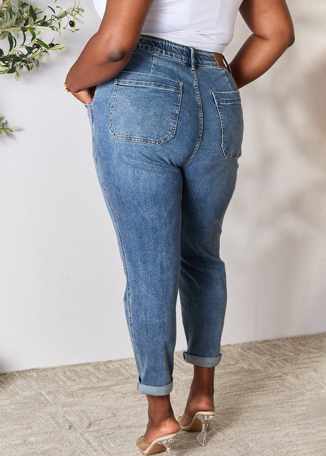 Judy Blue Full Size High Waist Drawstring Denim Jeans