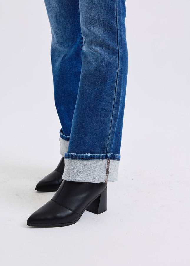 Judy Blue Full Size Run Mid-Rise Bootcut Jeans with Thermal Lining