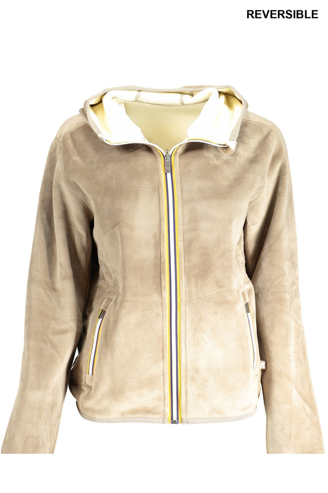 K-WAY BEIGE WOMEN'S ZIP SWEATSHIRT-0