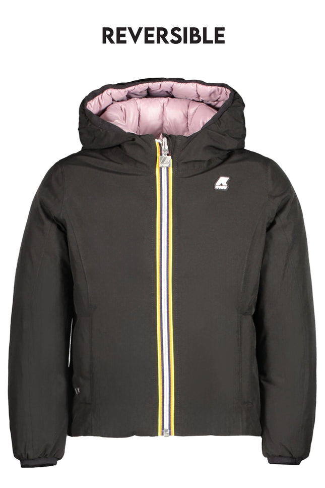 K-WAY BLACK GIRL DOWN JACKET-2