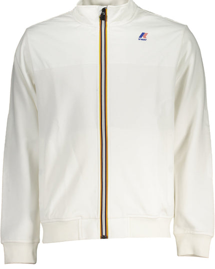 K-WAY MEN'S WHITE ZIP SWEATSHIRT-0