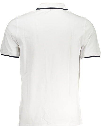 K-WAY MEN'S WHITE SHORT SLEEVED POLO SHIRT-1