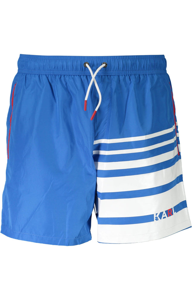 KARL LAGERFELD BEACHWEAR SWIMSUIT PART UNDER MAN BLUE-0