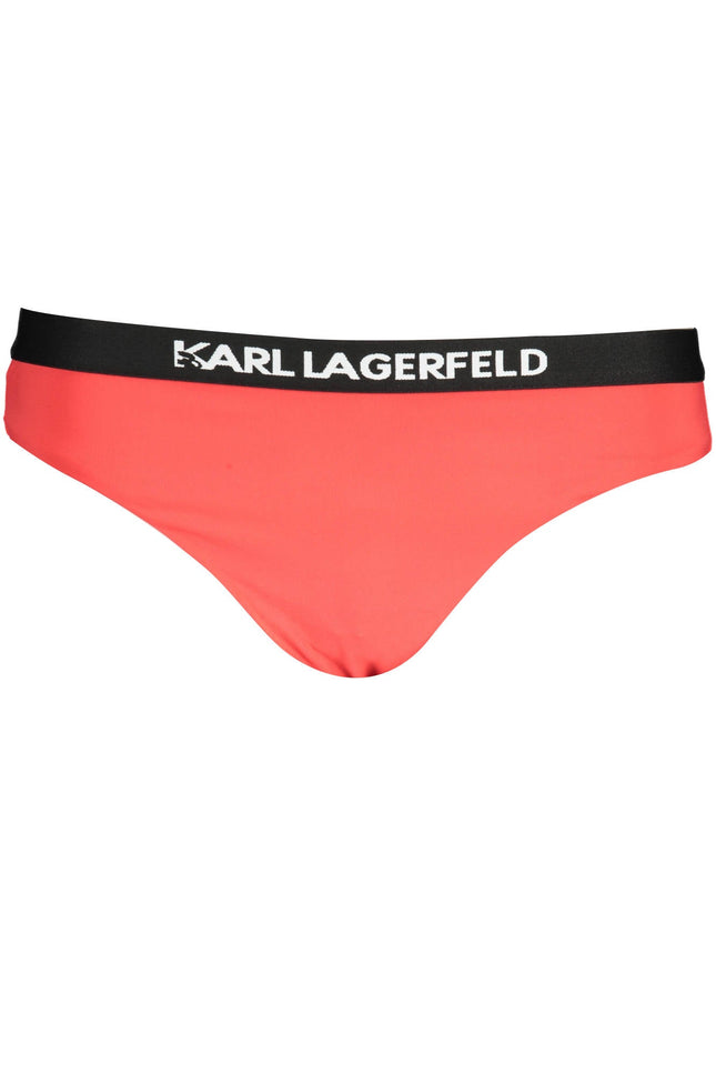 KARL LAGERFELD BEACHWEAR SWIMSUIT SIDE BOTTOM WOMAN RED-0