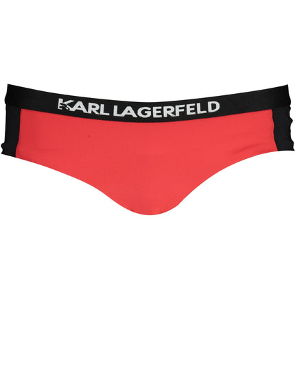 KARL LAGERFELD BEACHWEAR SWIMSUIT SIDE BOTTOM WOMAN RED-0