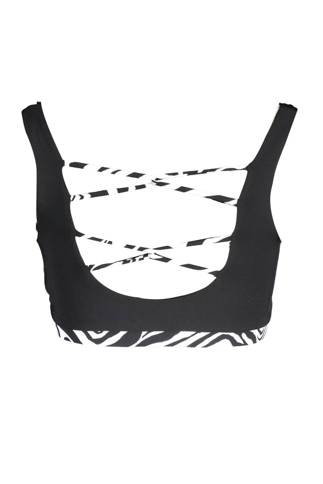 KARL LAGERFELD BEACHWEAR TOP WOMEN'S COSTUME BLACK-1