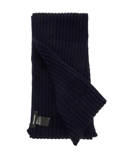 Dsquared2 "wool ribbed scarf for a