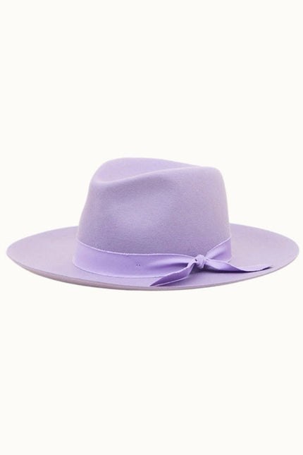 Kaia - 100% Wool Felt Rancher, Satin Lined, Unisex, Wisteria