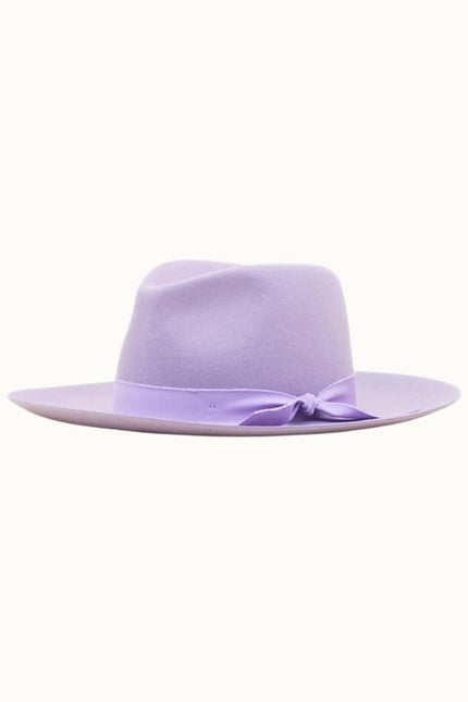 Kaia - 100% Wool Felt Rancher, Satin Lined, Unisex, Wisteria