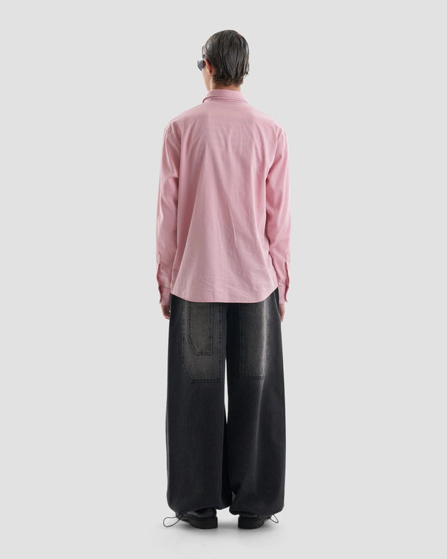 Kash Set Oversized Shirt and Tie with Tattoo Print in Pink