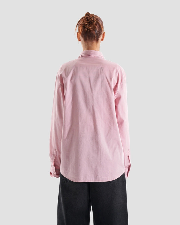 Kash Set Oversized Shirt and Tie with Tattoo Print in Pink