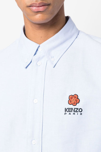 Kenzo Shirts Clear Blue