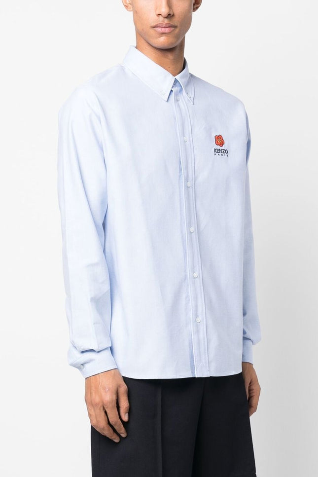 Kenzo Shirts Clear Blue