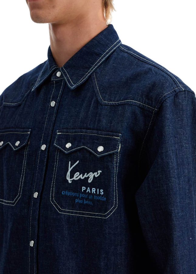 Kenzo denim western shirt for men