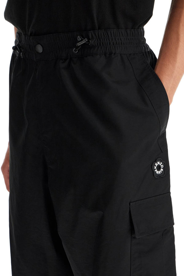 Kenzo nylon cargo pants for men - Black