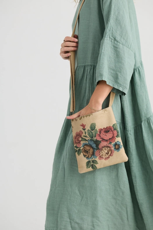 Kestrel Crossbody Shoulder Bag Rose Bouquet