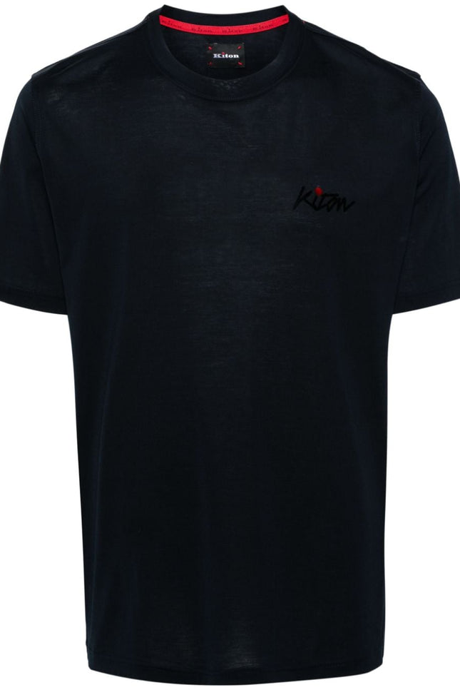 Kiton T-shirts and Polos Blue