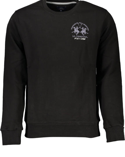 LA MARTINA BLACK MEN'S ZIPLESS SWEATSHIRT-0