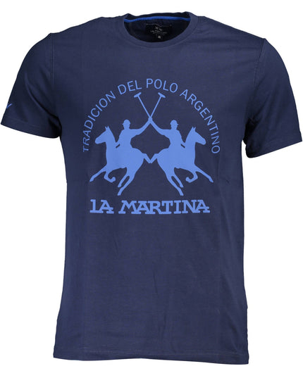 LA MARTINA BLUE MAN SHORT SLEEVE T-SHIRT-0