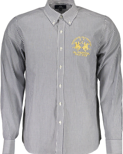 LA MARTINA MEN'S BLUE LONG SLEEVE SHIRT-0