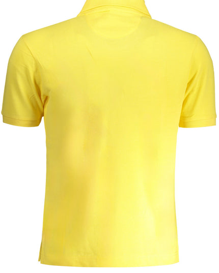 LA MARTINA YELLOW MEN'S SHORT SLEEVED POLO SHIRT-1