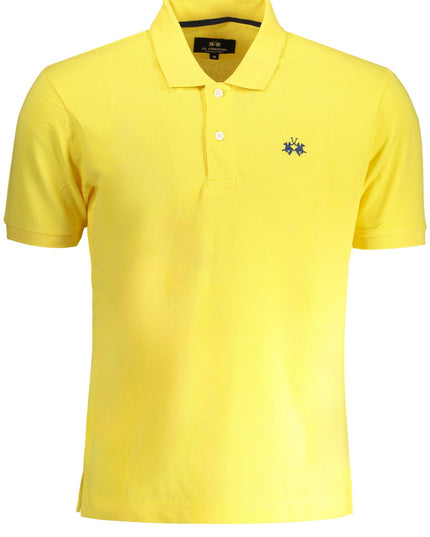 LA MARTINA YELLOW MEN'S SHORT SLEEVED POLO SHIRT-0