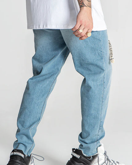 LIGHT BLUE MESSAGE BALLOON JEANS-Jeans-Gianni Kavanagh-Urbanheer