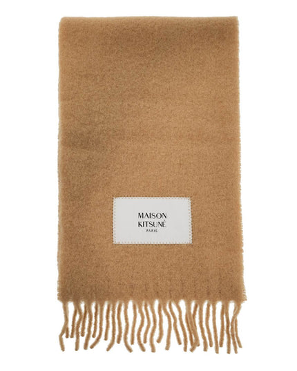 Maison Kitsune alpaca wool scarf