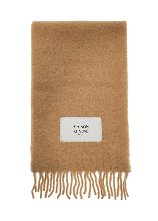 Maison Kitsune alpaca wool scarf