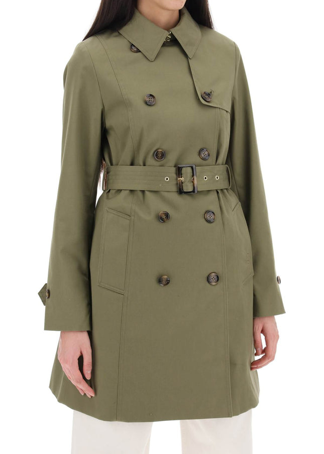 Barbour double-breasted trench coat for