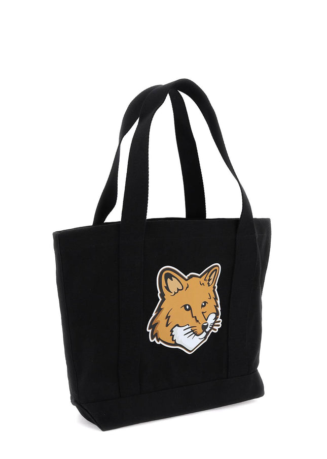 Maison Kitsune fox head tote bag