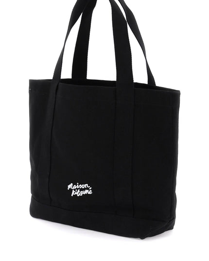 Maison Kitsune fox head tote bag