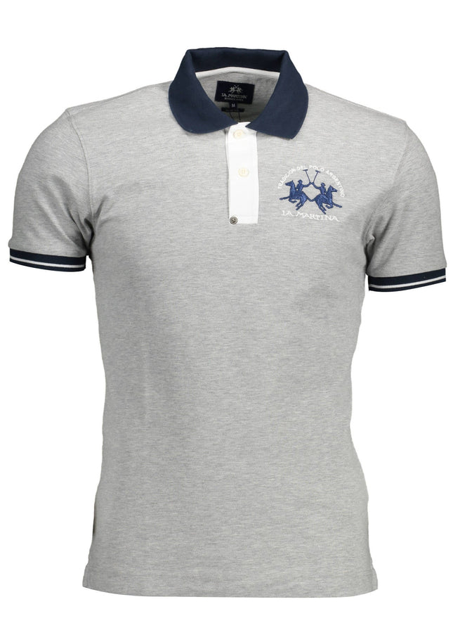 La Martina Polo Short Sleeve Man Gray