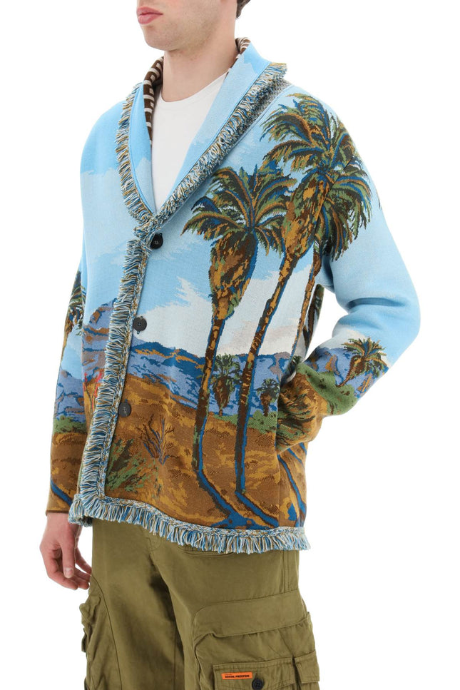 'Land Of Dreams' Jacquard Cardigan-men > clothing > knitwear-Alanui-l-Celeste-Urbanheer