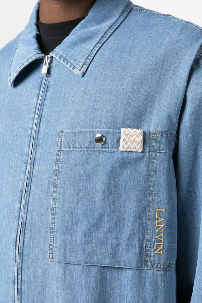 Lanvin Shirts Clear Blue